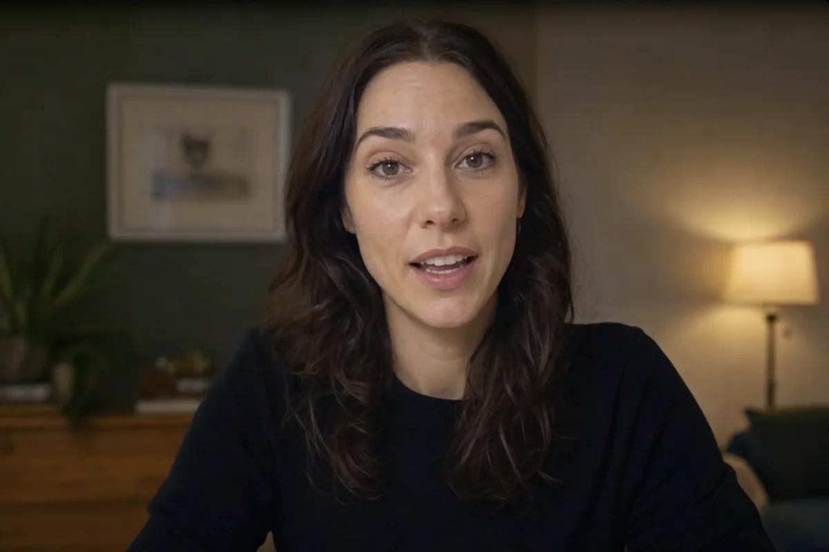 A candidate speaking on camera during a Ployo AI video interview