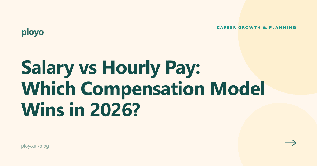 Illustration comparing annual salary and hourly pay compensation models for employees