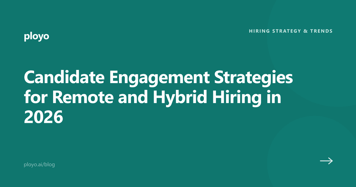 Illustration for an article on candidate engagement strategies in remote and hybrid hiring
