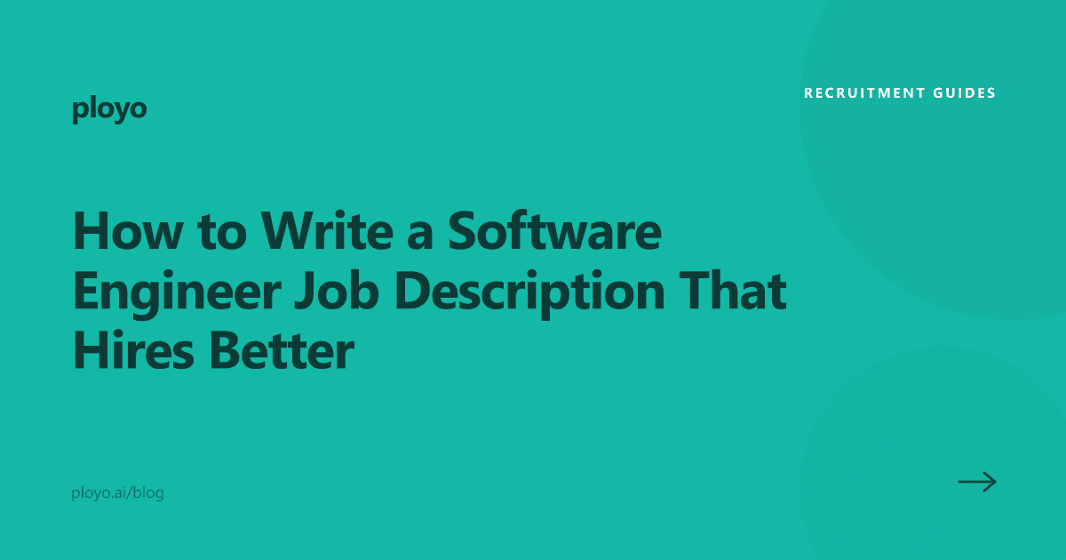 Illustration of writing an effective software engineer job description