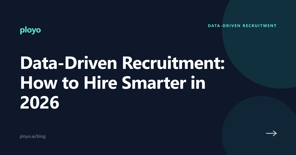Cover illustration for the Ployo article on data-driven recruitment strategy