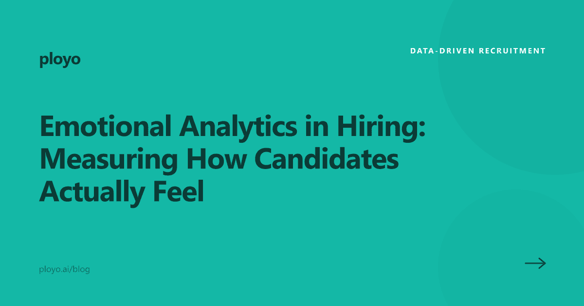 Illustration for the Ployo article on emotional analytics in hiring and interviews