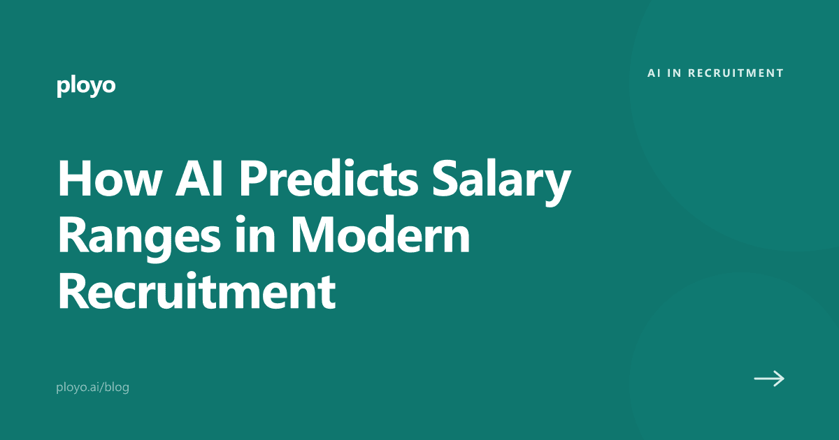 Illustration of AI analyzing market data to predict salary ranges for recruiters