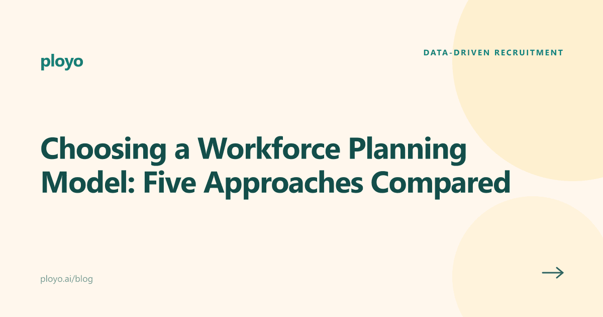 Cover illustration for the Ployo article comparing five workforce planning models