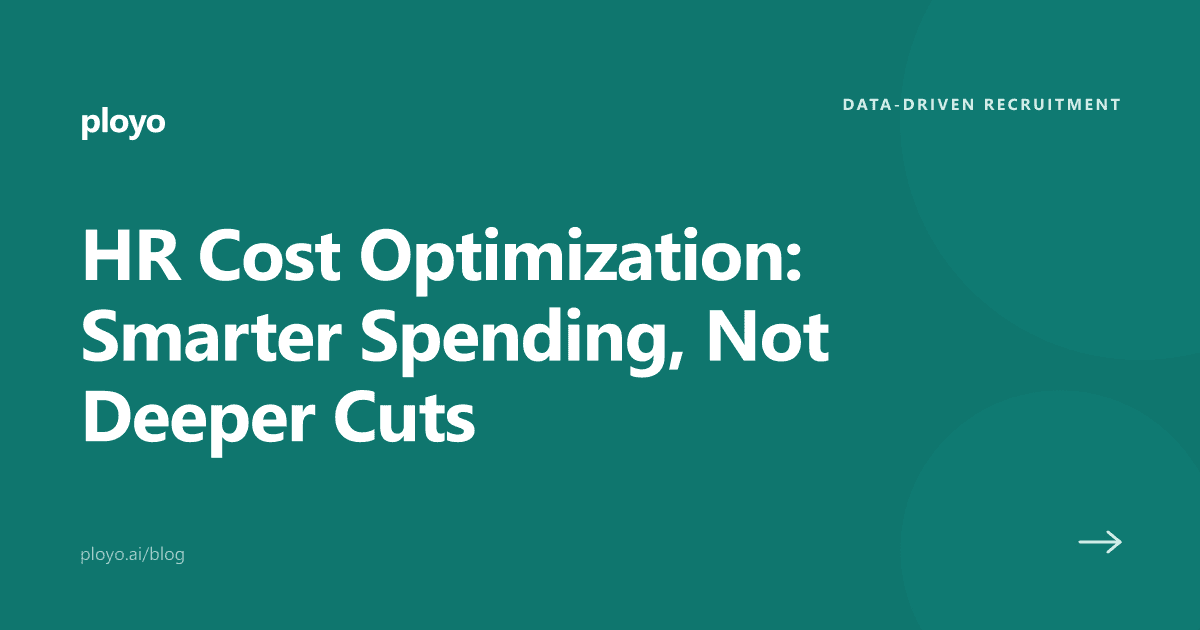 Illustration for the Ployo article on smarter HR cost optimization strategies