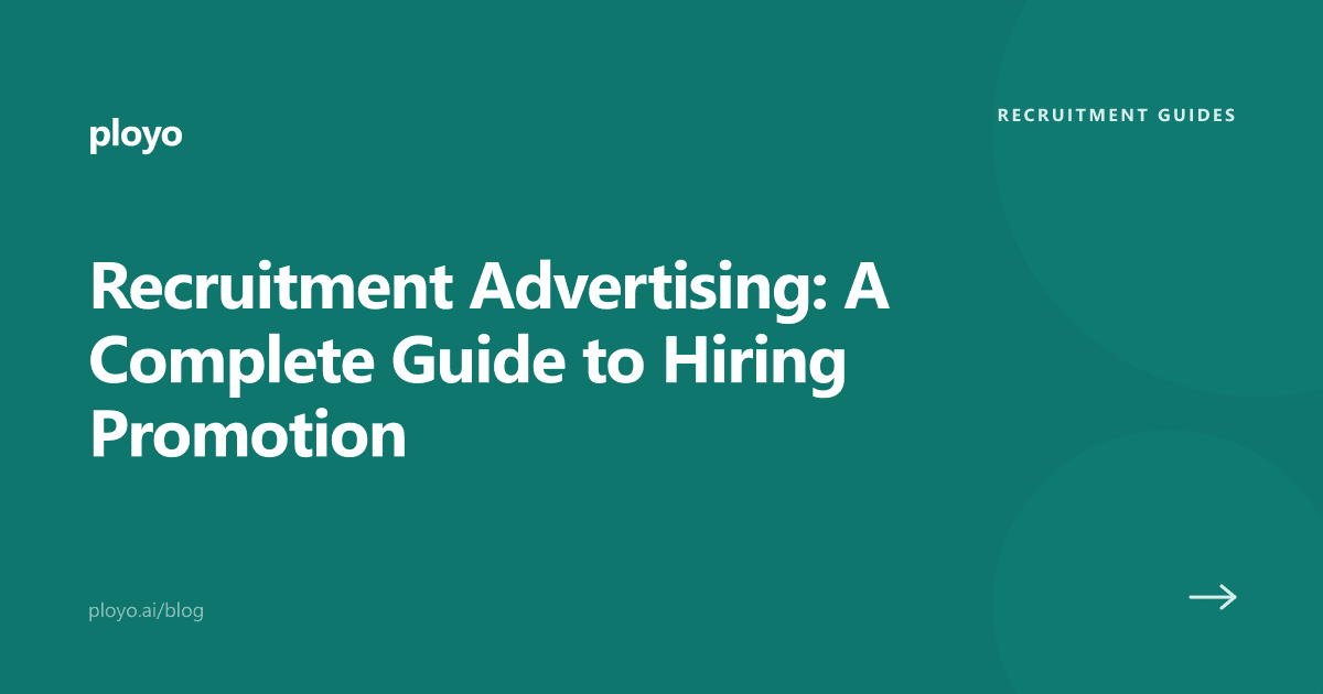 Cover illustration for the Ployo article on recruitment advertising and hiring promotion