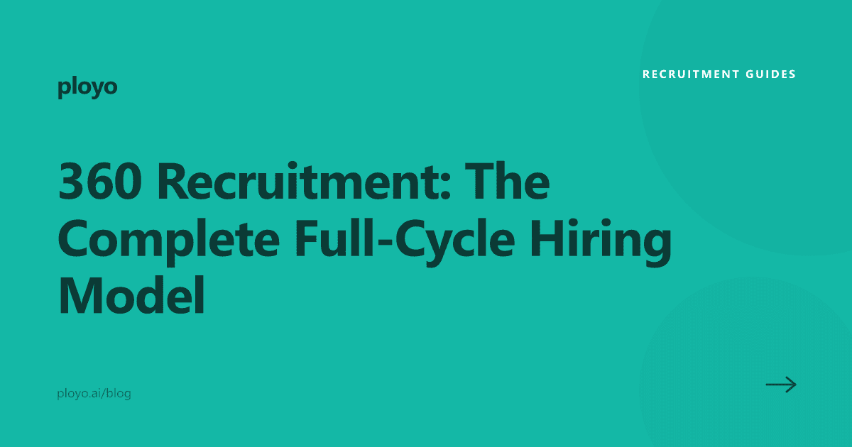 Illustration for the Ployo article on 360 recruitment and the full-cycle hiring model