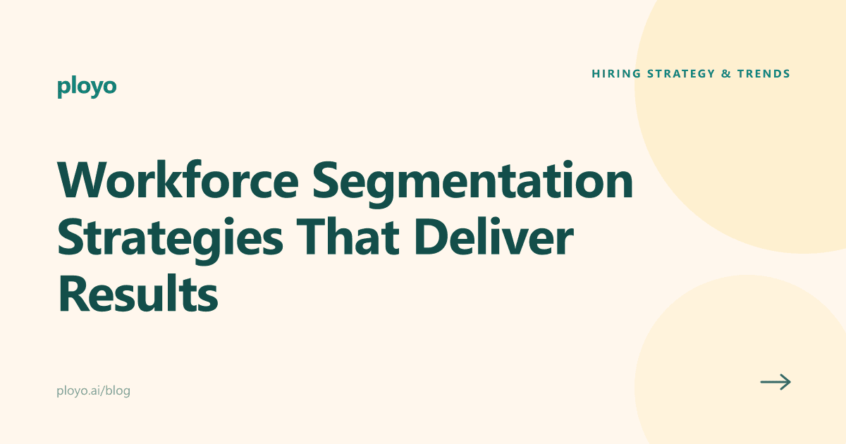 Illustration for the Ployo article on workforce segmentation strategies that deliver results